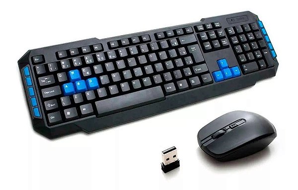Kit Teclado e Mouse Wireless 2.4 Ghz Wb-8033 Veibo