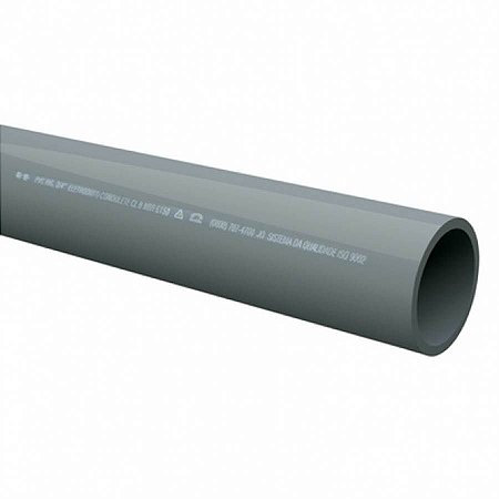 Eletroduto Em Pvc 1/2 Com 3 Metros Cinza