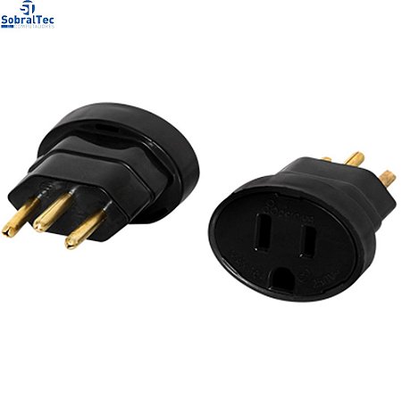 Adaptador Tripolar P/ Tomada Padrão Novo Microsol