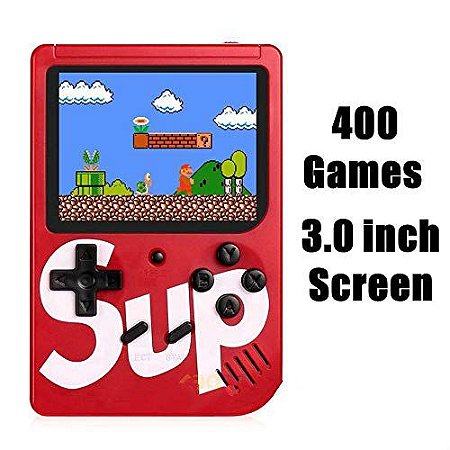 Mini Game Portátil 400 Jogos Retro Sup Game Box Mega Multicores