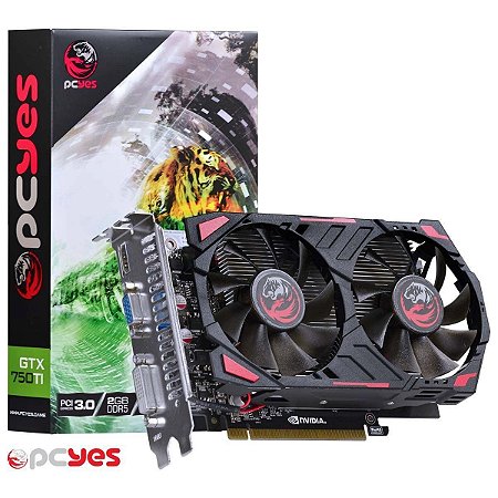 Placa De Video Nvidia Geforce Gtx 750 Ti 2gb Gddr5 128 Bits Dual Fan