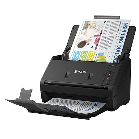 Scanner Epson Workforce Es-400 Es400 Usb Até 50 Folhas Com Duplex