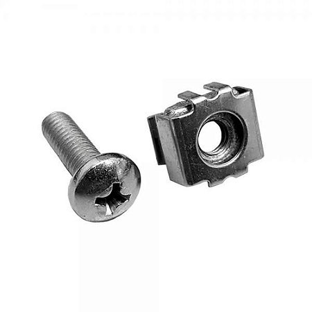 KIT Parafuso e Porca Gaiola M5 X 12 ( Par )
