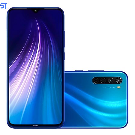 Celular Xiaomi Redmi Note 8 Dual Chip 64GB 4Gb Ram Tela 6.3" 48Mp Neptune Blue M1908C3JH