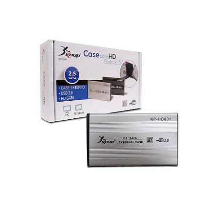 Case para HD de Notebook Usb 2.0 Sata 2.5 External Case