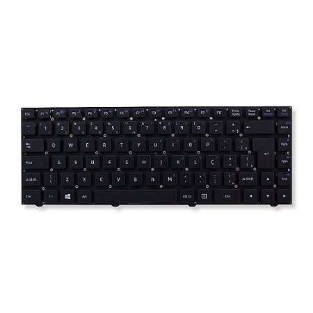 Teclado Com Moldura Notebook Positivo Master N40i