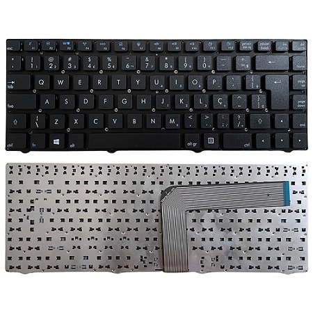 Teclado Notebook Philco 14F, 14E, STI-140, MP-10F88PA-F51F, F4 Wi-Fi, Tecla Alta, Preto