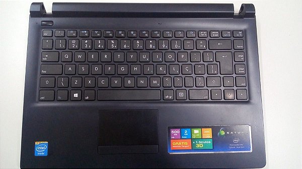 Moldura Inferior Com Teclado Notebook Cce