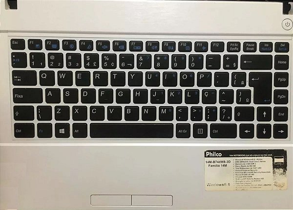 MOLDURA TECLADO DO NOTEBOOK PHILCO 14M-B744W8-3D FAMILIA 14M