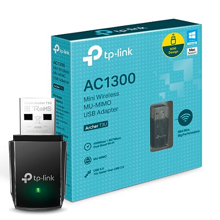 Adaptador Wireless USB PCI TP-Link Archer T3U Router AC1300 Dual Band