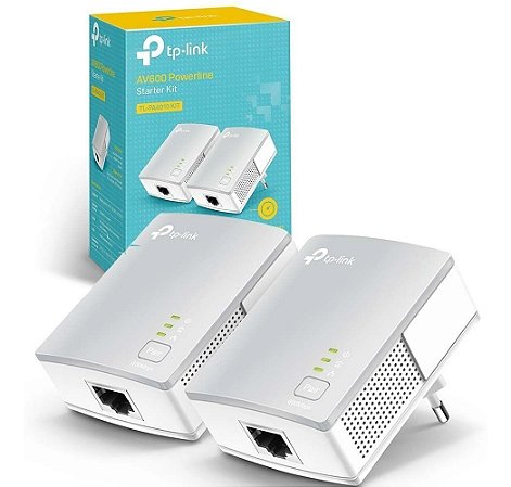 Kit Repetidor Extensor Powerline Tp-link Tl-pa4010 Av600 Starter Versão 2.0