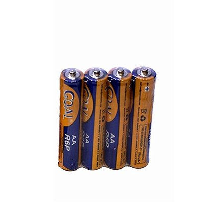 Pilha AA R6P 1.5Volts Um-3 Goal Attic Pct Com 4 Unidades