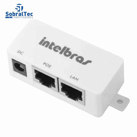 Injetor Poe Passivo 5 a 48V 1,5a Max Original Intelbras PoE 200p