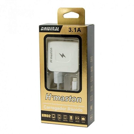 Carregador Usb V8 H'maston 3.1a Hm-02