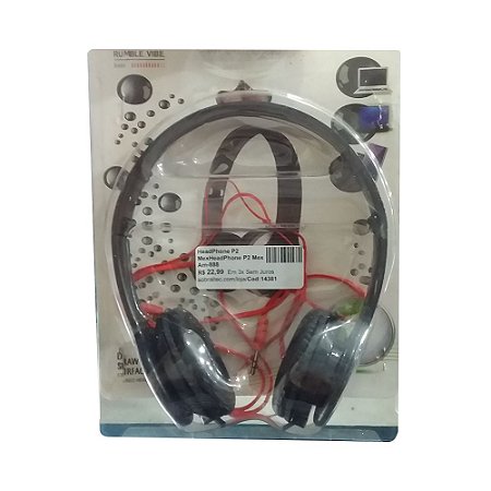 HeadPhone Com Conector P2 LTOMEX AM-888