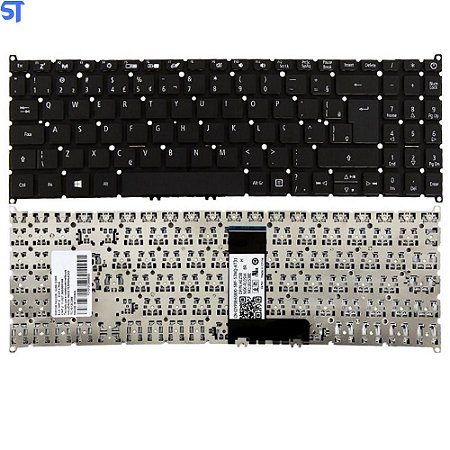 Teclado para Notebook Acer Aspire A315-51-5796 Preto ABNT2