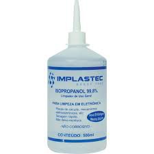 Álcool Isopropílico 99,8% Isopropanol Garrafa 500m Emplaste