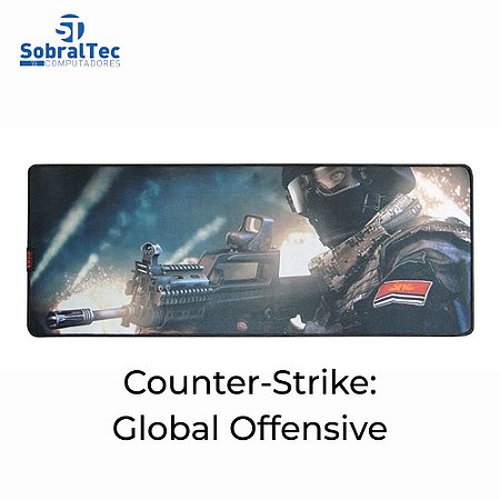 Mouse Pad Gamer Grande KNUP, 800x300mm, Superficíe Antiderrapante e Bordas Costuradas - KP-S08