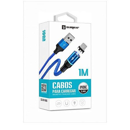 Cabo Magnético  Para Iphone 1M 2.4A Sx-b16i6