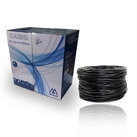 Caixa De Cabo De Rede Mk2 V06 Tecno 23AWG UTP Cat5E Preto 305m