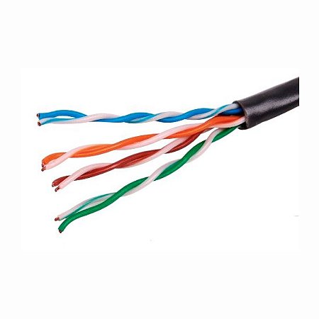 Metro Cabo De Rede Mk2 VO6 Tecno 23AWG UTP Cat5E Preto