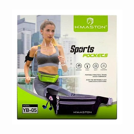 Cinto Impermeável H'maston Sports Pocket Yb-05 Para Celular Corrida