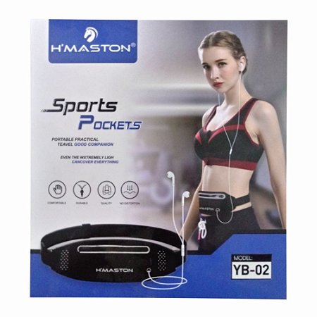Cinto Impermeável H'maston Sports Pocket Yb-02 Para Celular Corrida