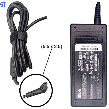 Fonte Notebook LG 19v 3,42a 65w Pa-1121-02h Ppp016L (5.5 x 2.5)