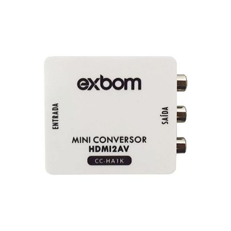 Mini Conversor Hdmi Para Av 1080p Exbom CC-AH1K