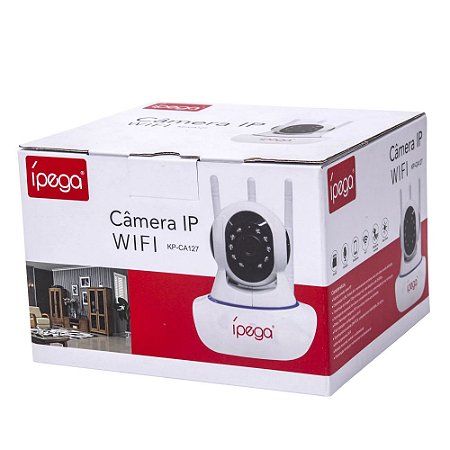 Camera Ip Wifi 360 Graus Com Visão Noturna e Microfone Ípega KP-CA127
