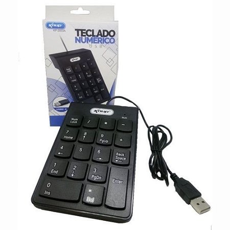 Teclado Numérico Usb Ideal para Notebooks Knup KP-2003A