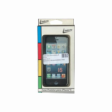 Case Tpu Para Iphone 5 Preta