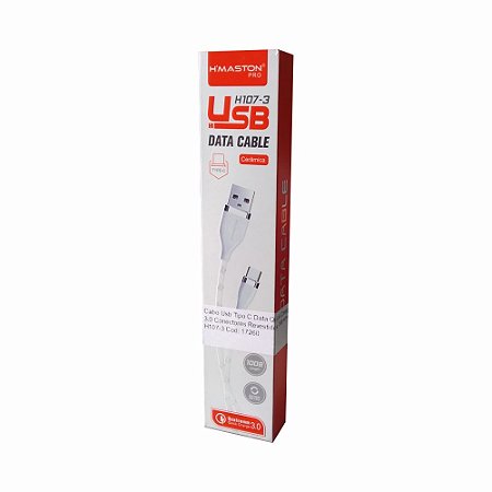 Cabo Usb Tipo C Data Quick Charger 3.0 Conectores Revestidos 1Mt H'maston H107-3