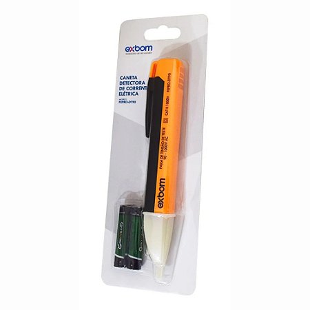 Caneta Detectora De Tensão Com Luz e Alerta Sonoro 90v a 1000v AC Exbom FEPRO-DT90