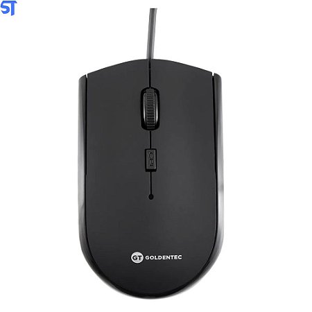 Mouse Usb Óptico Ergonômico 400 a 1600 Dpi Plug And Play Goldentec GT 25626 SK9935