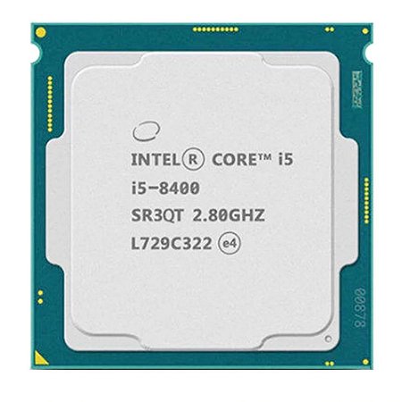 Processador Intel Core i5-8400, 2.80 GHz (Turbo até 4.00 GHz), 6 Núcleos, 9 MB Cache, TDP 65W, LGA 1151, 8ª Geração, OEM