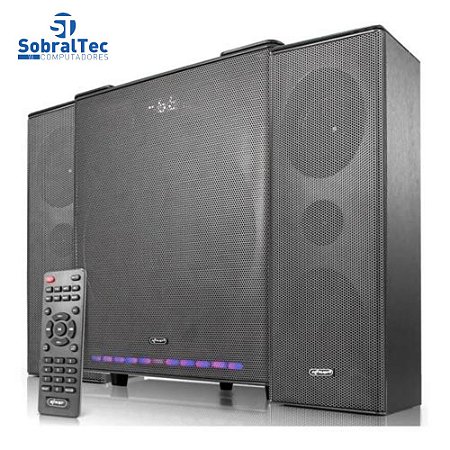 Home Theater Subwoofer Mini System 2.1 90w Bluetooth Usb SDCard RCA Knup KP-6027BH