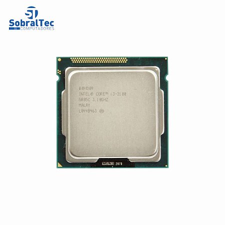 Processador Intel Core I3-2100 Cache 3M 3.1 Ghz Lga 1155 2ª Ger. S/Box OEM
