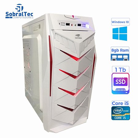 Computador Gamer Core i5-3330S HD SSD 1 TB Memória 8 GB Placa De Vídeo 4GB 256Bits