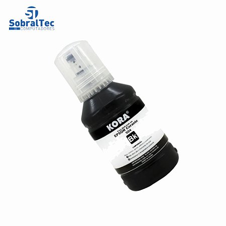 Tinta Refil Bulk Ink Compativel Epson 504/544 Corante Preto 127ML Kora, Para Ecotank Epson L3150 / L3110 /L3250