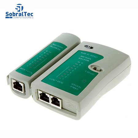 Testador De Cabo De Rede Lan RJ45 e RJ11 Profissional FC FCTSTCB