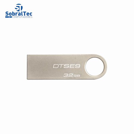 Pen Drive Kingston 32Gb Usb 2.0 Prata Plug And Play DataTraveler SE9 DTSE9H/32GBZ
