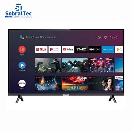 Smart TV LED 40” SEMP TCL 40S6500 Full HD Android - Wi-Fi HDR Inteligência Artificial 2 HDMI USB