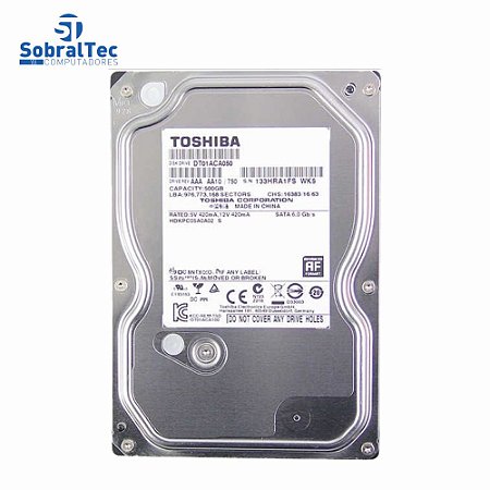 Hd int. Desktop Toshiba 500gb Dt01aca050 32mb 7200 Sata3