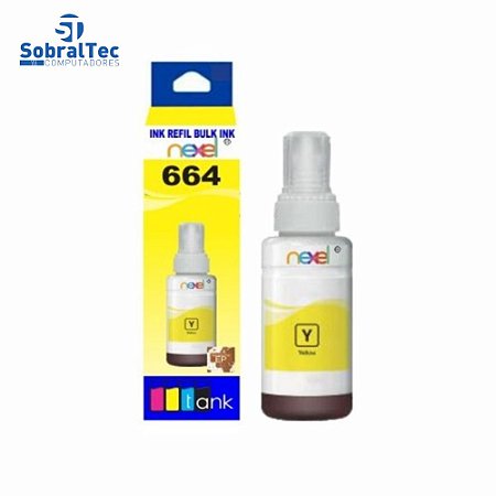 Tinta Refil Bulk Ink Compaivel Epson Corante 100ML Amarelo- 664 Nexel