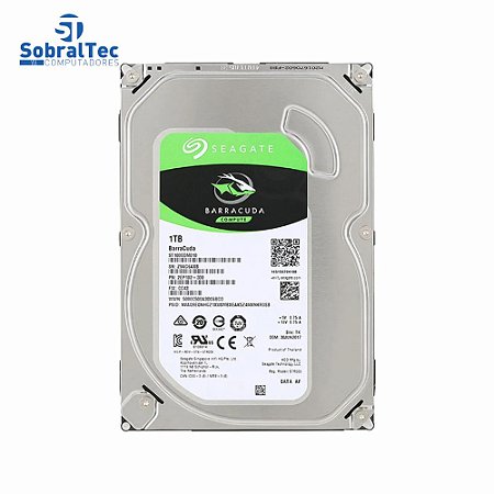 HD Interno Para Desktop SATA 3 1Tb 3.5 7200Rpm Seagate Barracuda ST1000DM010