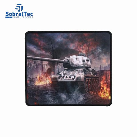 Mousepad Gamer Estampas World War 25x20 Cm Silk-Fliding AJ L-16 Tanque T-34