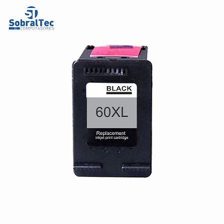 Cartucho De Tinta 60XL Black Compatível Com Hp Deskjet 60 Preto C4680 10ML