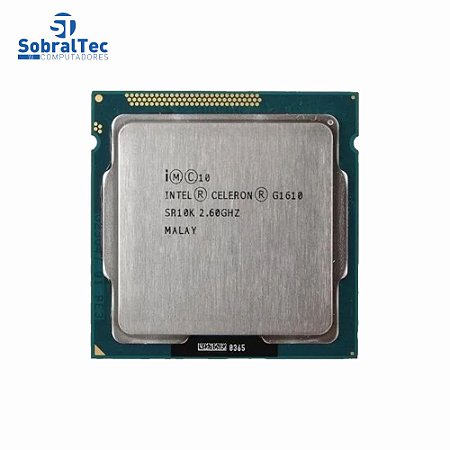 Processador Intel Celeron G1610 2.6Ghz Lga 1155 2Mb Cache 2 Núcleos Oem S/Box
