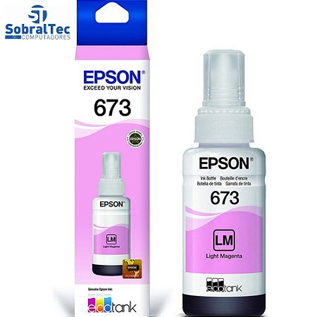 Refil de Tinta Epson 673 Vermelho Claro  5.400 Paginas T673620 AL